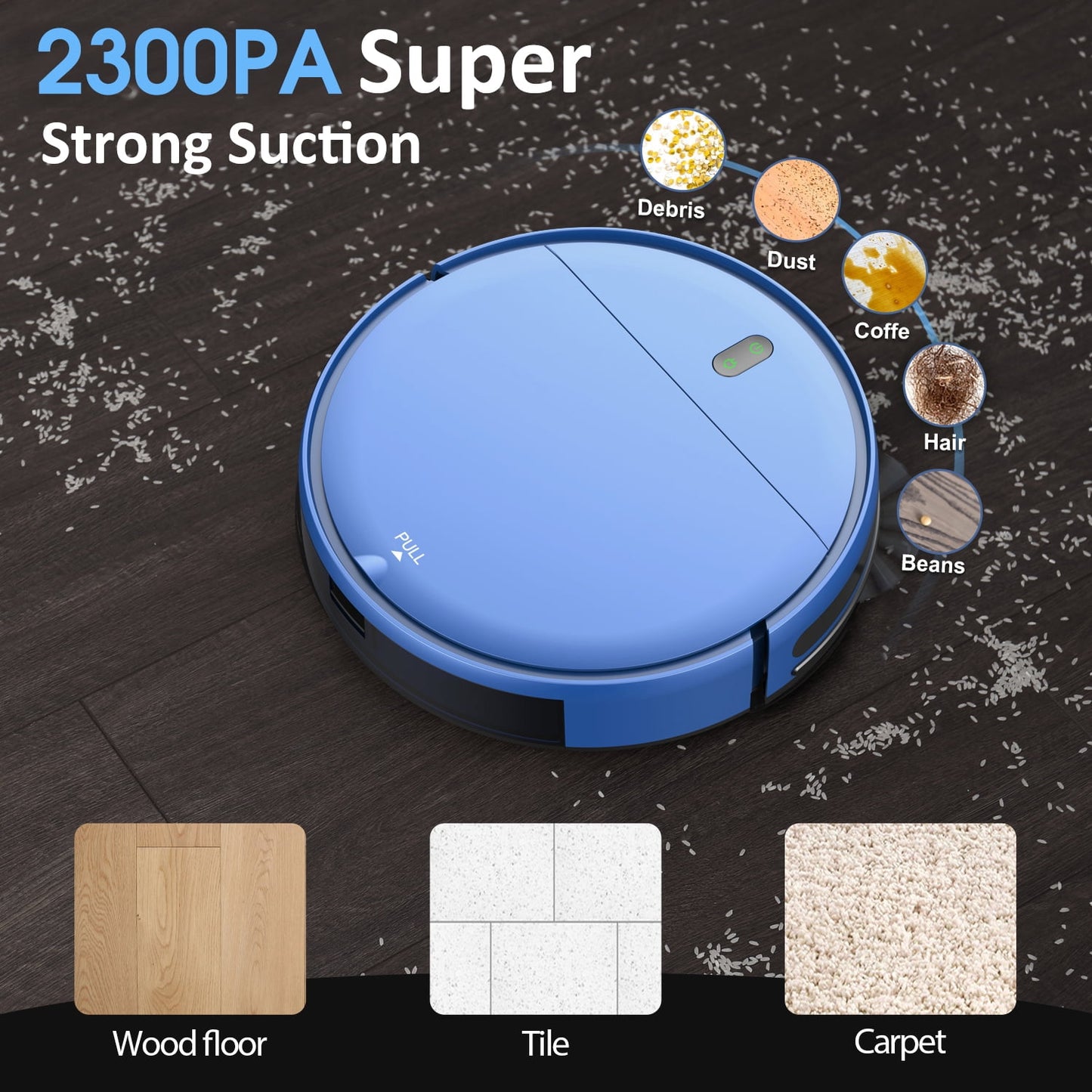 ONSON Robot Vacuum Cleaner, Robot Vacuum and Mop Combo with WIFI/Alexa for Pet Hair and Hard Floor