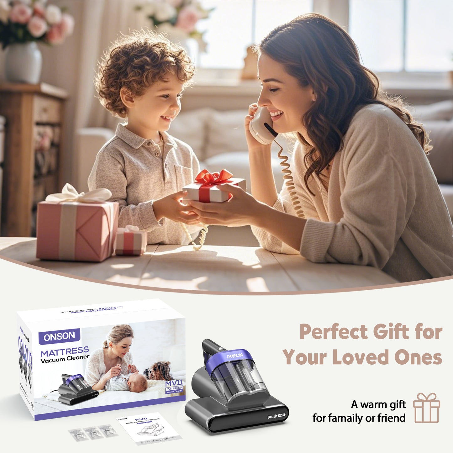 ONSON 16Kpa Mattress Vacuum Cleaner for Bed 13