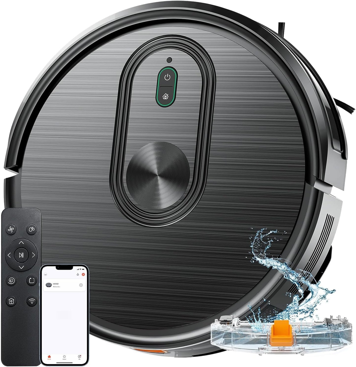 GOOVI Robot Vacuum and Mop Combo, 2 in 1 Mopping Robotic Vacuum with Schedule, App/Bluetooth/Voice, Max Suction 3200Pa, Self-Charging Robot Vacuum Cleaner