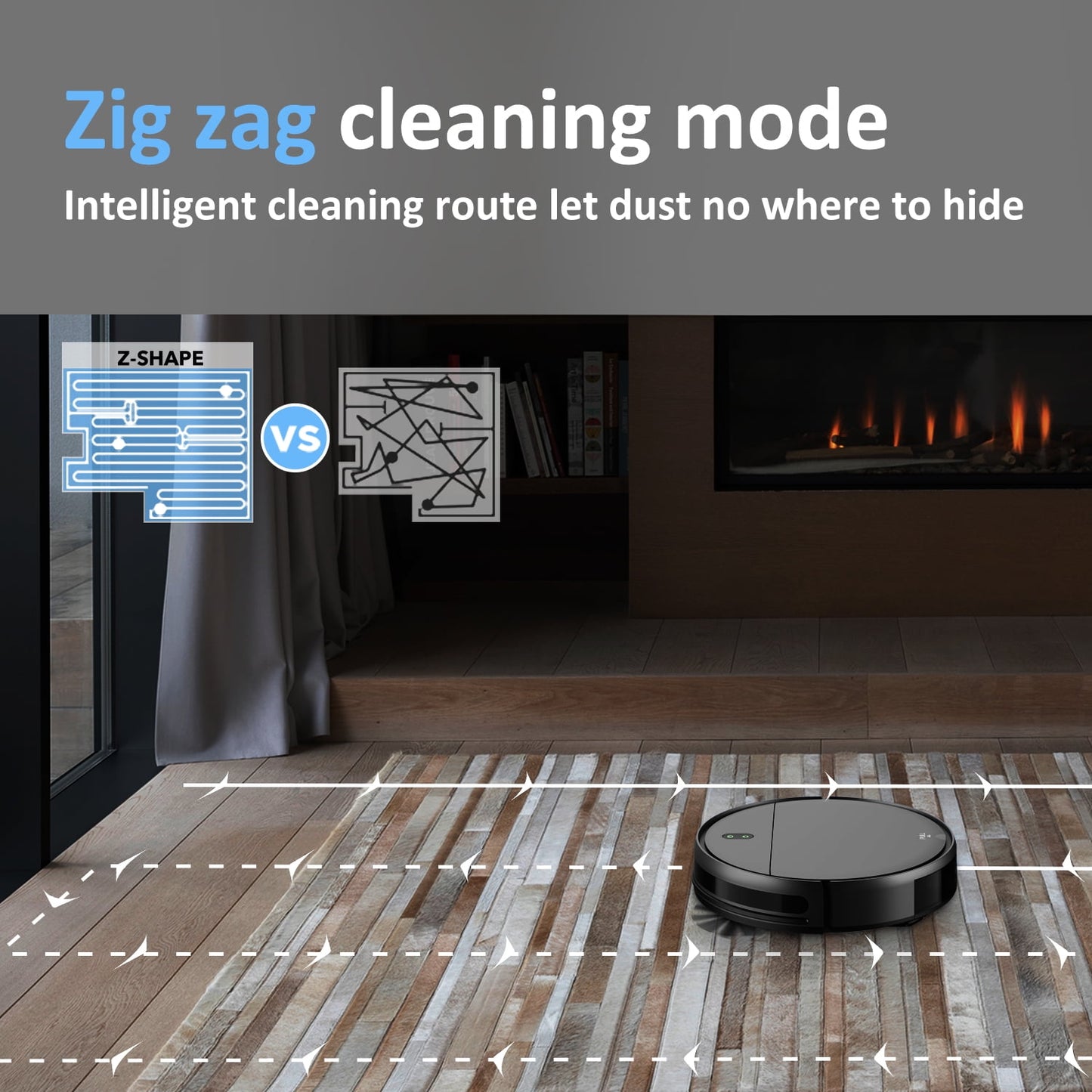ONSON Robot Vacuum Cleaner, Robot Vacuum and Mop Combo with WIFI/Alexa for Pet Hair and Hard Floor