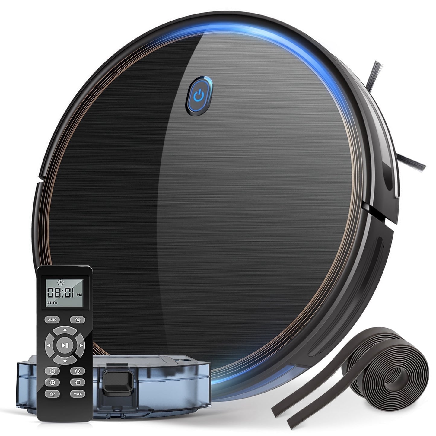 ONSON Robot Vacuum, 2100Pa Robotic Vacuum Cleaner With Boundary Strips