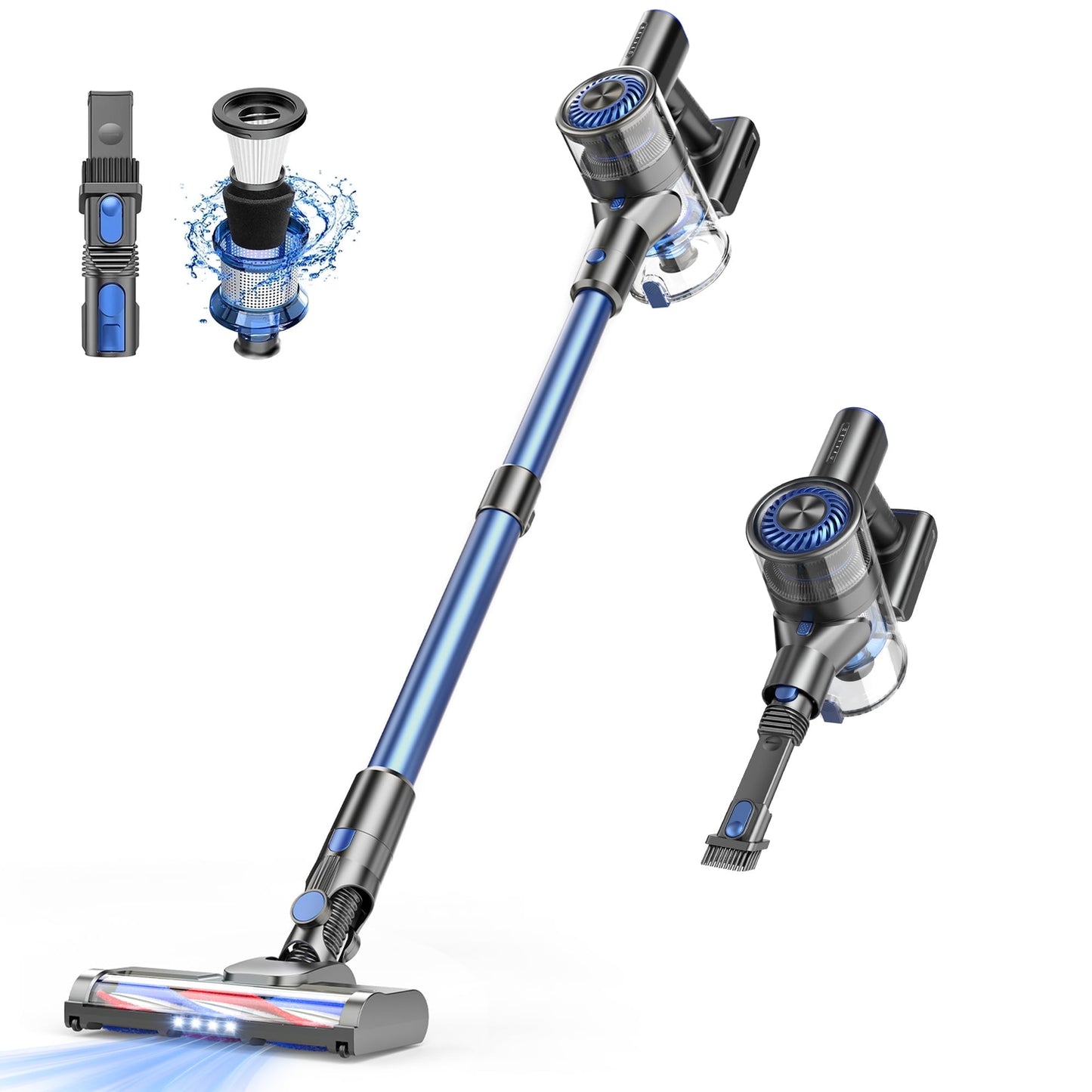 ONSON Cordless Stick Vacuum Cleaner, Powerful Suction Lightweight Vacuum Cleaner for Hard Floor 04