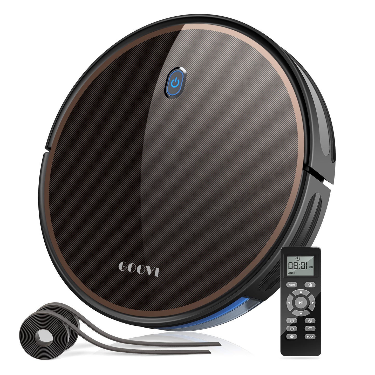 ONSON Robot Vacuum, 2000Pa Robotic Vacuum Cleaner with Boundary Strips for Pet Hair