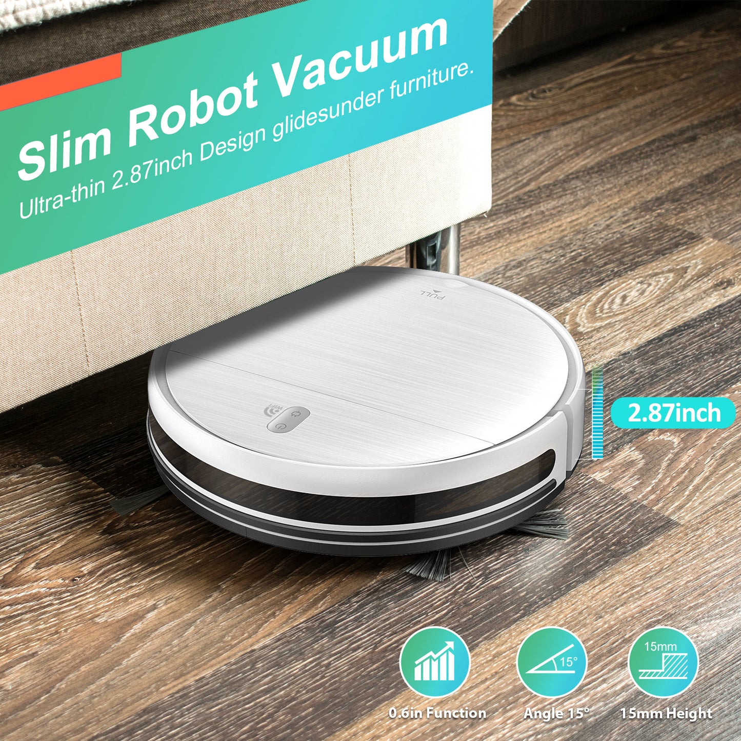 ONSON Robot Vacuum Cleaner, 2 in 1 Mop Combo for Pet Hair, Voice Control and Connect Alexa