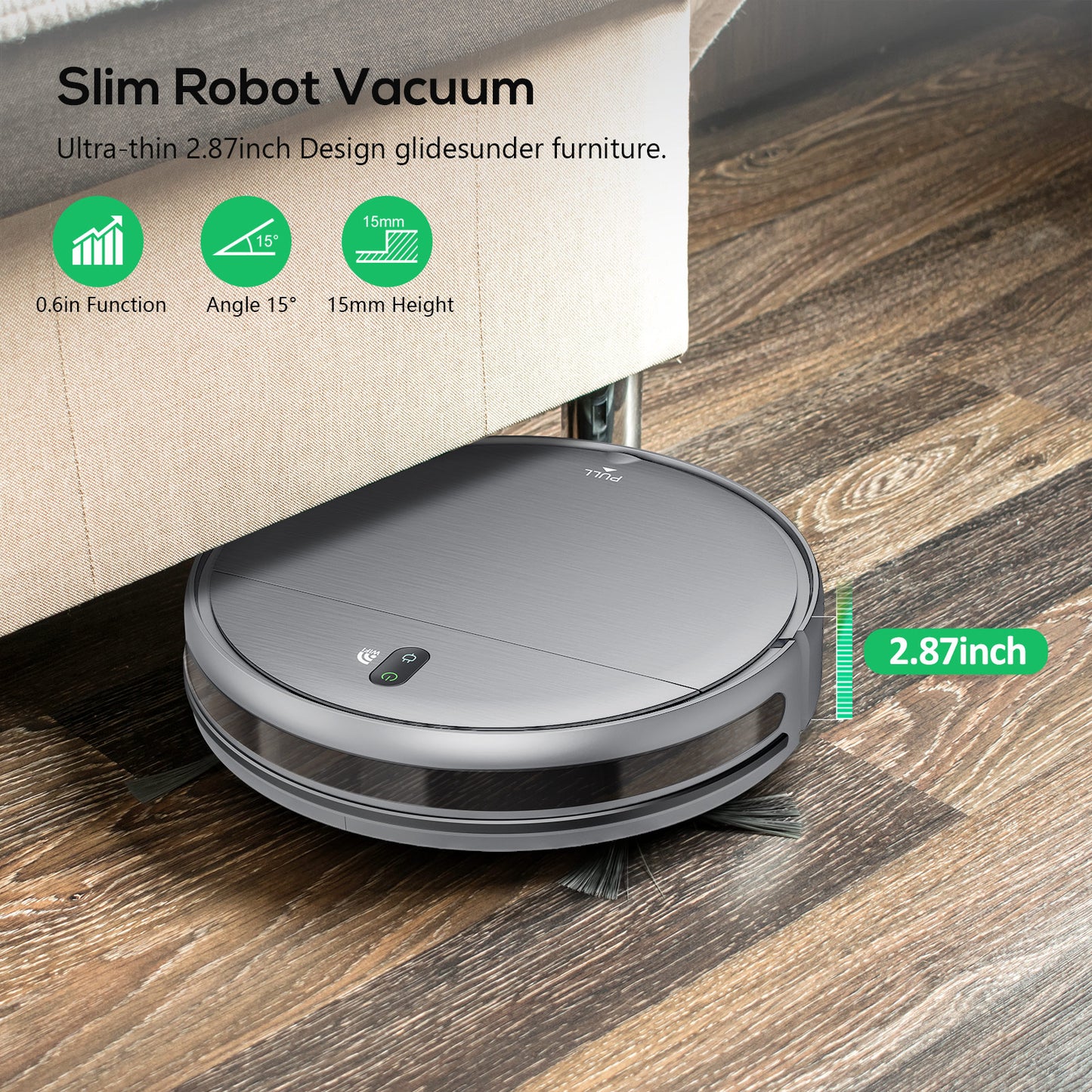 ONSON Robot Vacuum Cleaner, Robot Vacuum and Mop Combo with WIFI / Alexa for Pet Hair and Hard Floor