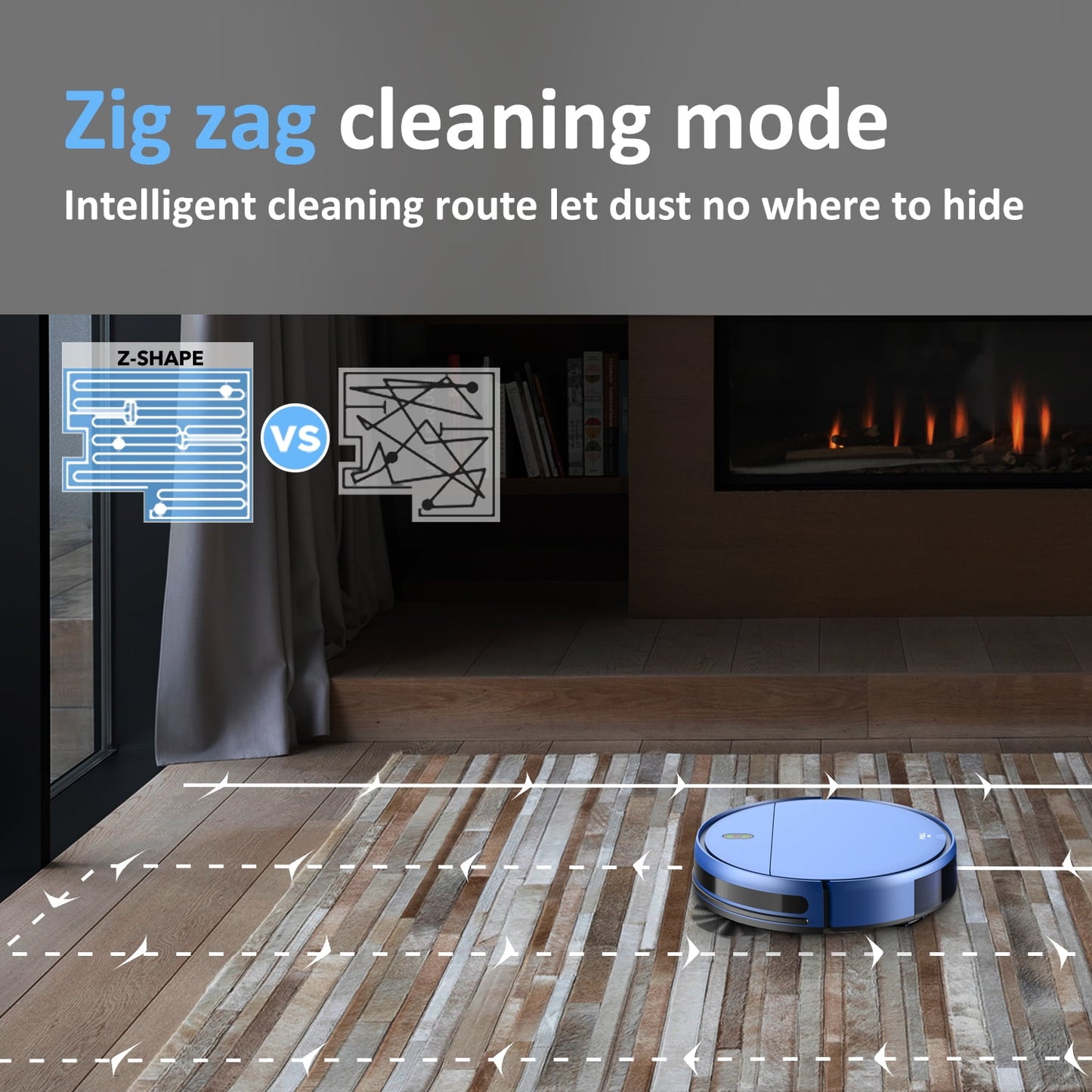 ONSON Robot Vacuum Cleaner, Robot Vacuum and Mop Combo with WIFI/Alexa for Pet Hair and Hard Floor 07