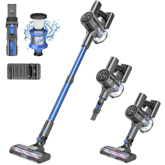 Bossdan Cordless Stick Vacuum Cleaner, Powerful Suction Lightweight Vacuum Cleaner for Hard Floor