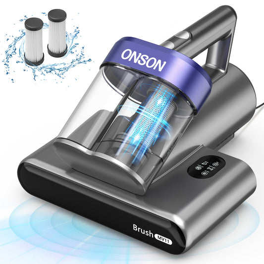 ONSON Mattress Vacuum Cleaner for Bed with UV 16Kpa Suction HEPA Filter 253.7nm UV-C Light 11