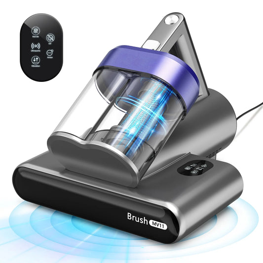 ONSON 16Kpa Powerful Mattress Vacuum Cleaner with 3 Filters,2- Speed Deep Bed Vacuum Cleaner with UV-C Light,Powerful Handheld Vacuums for Mattress, Bed, Cloth Sofas, Pillows, Carpets