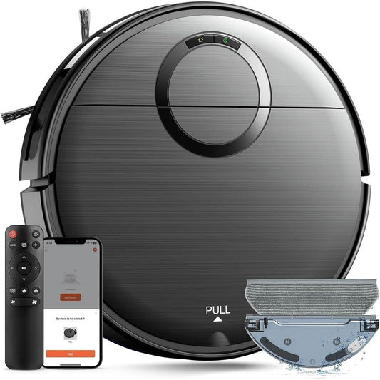 GOOVI Robot Vacuum, 2000Pa Robotic Vacuum Cleaner with Boundary Strips for Pet Hair